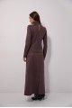 **Long suede skirt "Harmony" in chocolate color: an elegant basic element for the autumn-spring season**